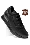 Mammamia 23KA-6160 Hakiki Deri Casual Ayakkabı Siyah