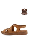 Mammamia D23YS-1145C Kadın Hakiki Deri Sandalet Taba