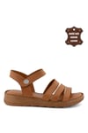 Mammamia D23YS-1195C Kadın Hakiki Deri Sandalet Taba