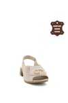 Mammamia D23YS-1340C Kadın Hakiki Deri Sandalet Dore