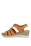 Mammamia D24YS-1405 Kadın Dolgu Topuk Sandalet Taba