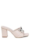 Miss Park Moda PM161 K420 Kadın Topuklu Terlik Ten