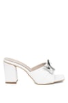 Miss Park Moda PM161 K420 Kadın Topuklu Terlik Beyaz
