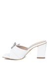Miss Park Moda PM161 K420 Kadın Topuklu Terlik Beyaz