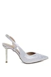 Miss Park Moda PM170 K9260 Kadın Abiye Ayakkabı Gümüş