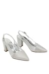 Miss Park Moda PM172 K829 Kadın topuklu Ayakkabı Gümüş