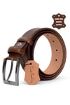 Pierre Cardin PC401 Erkek 4 cm Hakiki Deri Kemer Camel