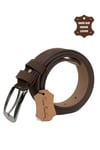 Pierre Cardin PC407N Erkek 4 cm Hakiki Deri Kemer Kahverengi