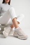 Skechers D-Lites SN896276 Kadın Klasik Sneaker Bej