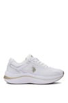U.S. Polo Assn. 101938169 5M Genesis Wmn 5FX Kadın Koşu Ayakkabısı Beyaz - Altın