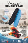 Voyager Memory Foam Terleme Yapmayan Özel Dizayn Ortopedik Tabanlık Siyah