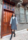 Antrasit Kaşe Kısa Jile Elbise