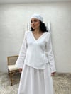 Beyaz Poplin Bandana