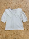 Beyaz Yakalı Krep Bluz