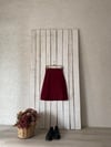 Bordo Kaşe Kısa Etek