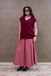Bordo Oversize Süveter