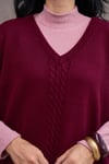 Bordo Oversize Süveter