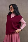Bordo Oversize Süveter