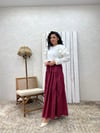 Bordo Poplin Kat Kat Etek