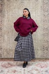 Bordo Salaş Triko Kazak