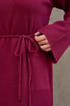 Bordo Triko Elbise