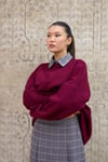 Bordo Triko Salaş Kazak