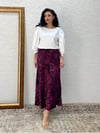 Bordo Uzun Payet Etek
