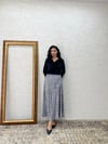 Gri Uzun Payet Etek
