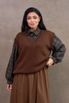 Kahve Oversize Süveter