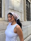 Kahve Pastel Dantel Detaylı Bandana