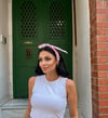 Kiraz Desenli Poplin Bandana