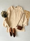 Krem Bebe Yaka Poplin Tunik