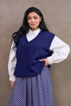 Lacivert Oversize Süveter