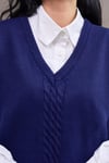 Lacivert Oversize Süveter