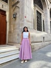 Lila Kloş Poplin Etek