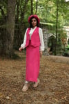 Pembe Kısa Kaşe Yelek