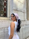 Pembe Pastel Dantel Detaylı Bandana