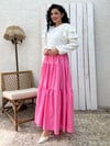 Pembe Poplin Kat Kat Etek