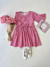 Pembe Poplin Tunik ve Pembe Poplin Kız Çocuk Elbise