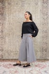 Siyah Kayık Yaka Triko Oversize Kazak