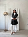 Siyah Oversize Tüvit Panço