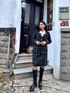 Siyah Tüvit Ceket Etek Takımı (2'li Takım)