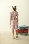 SOFT PEMBE ÇİÇEKLİ KADIN ELBİSE
