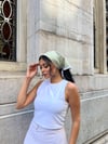 Yeşil Çıtır Poplin Dantel Detaylı Bandana