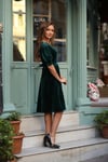 Yeşil Kadife Elbise