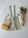 Yeşil Poplin Tunik ve Erkek Çocuk Salopet Papyon