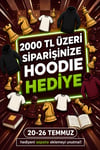 2000 TL Üzeri Alışverişlerde Hoodie Hediye