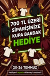 700 TL Üzeri Alışverişlerde Kupa Bardak Hediye
