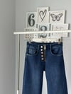 AÇIK RENK METALİK FERMUARLI JEAN
