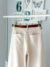 BEIGE WİDE LEG JEAN